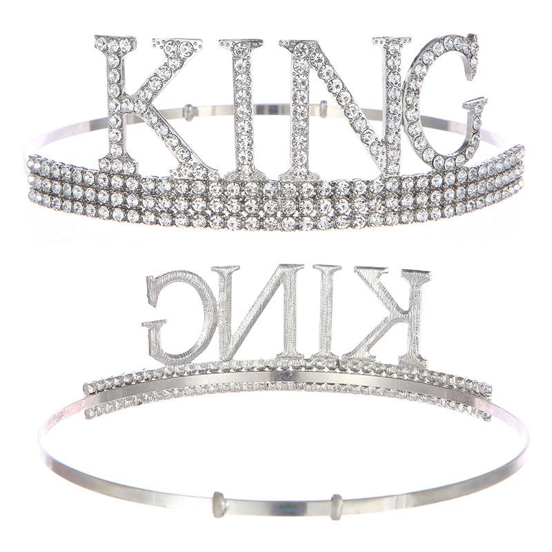 Мужской набор церемониального пояса с блестками в виде короны, мужской головной убор «Король выпускного», подарок для выпускного вечера