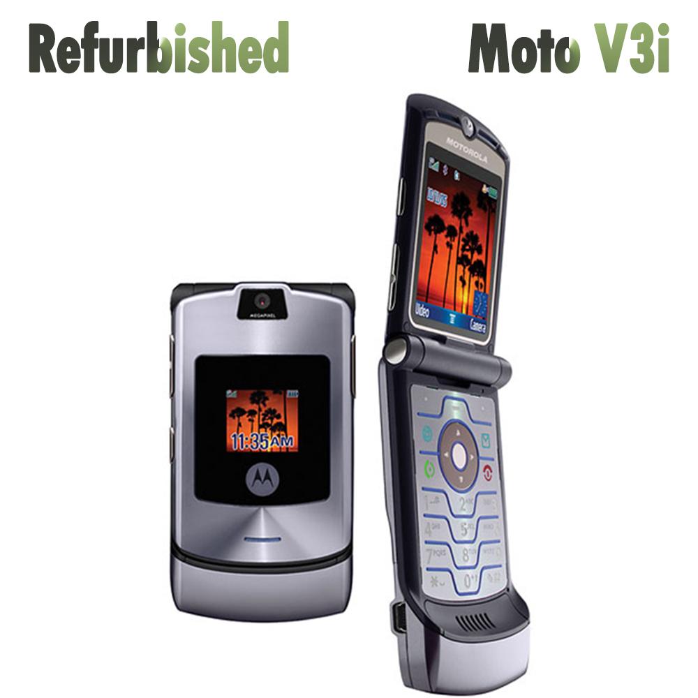 Восстановленный оригинальный Motorola Razr V3i Раскладушка Мобильный телефон С 1 SIM