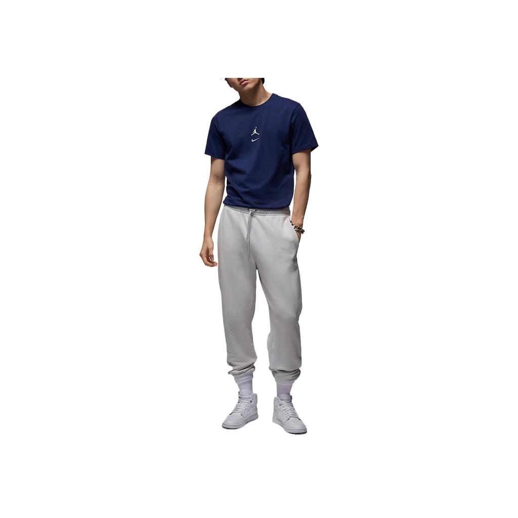 Jordan Mvp Jumpman Ss25 Модная Удобная Универсальная Мягкая Футболка с Коротким Рукавом Мужские Топы Темно-Синий IB7522-410