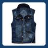 Летний новый большой персонализированный мужской джинсовый жилет безрукавка