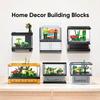 Micro Fish Tank Series Building Blocks Toy Desktop Model Creative Home Decoration Gift For Children