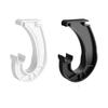 1pc J-Shaped Hanging Closet Rod Brackets Sturdy Curtain Rod Holder Closet Pole Support  Hardware