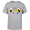 Я люблю тебя, дорогая. Унисекс. 100% хлопок. Мужская футболка. Топ. Смешной принт с пчелой. Футболка с круглым вырезом.