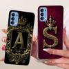Transparent For Oppo Reno4 4G Case CPH2113 Luxury Crown A-Z Letters 2D Flat Pattern Soft Bumper For Oppo Reno 4 4G Phone Case