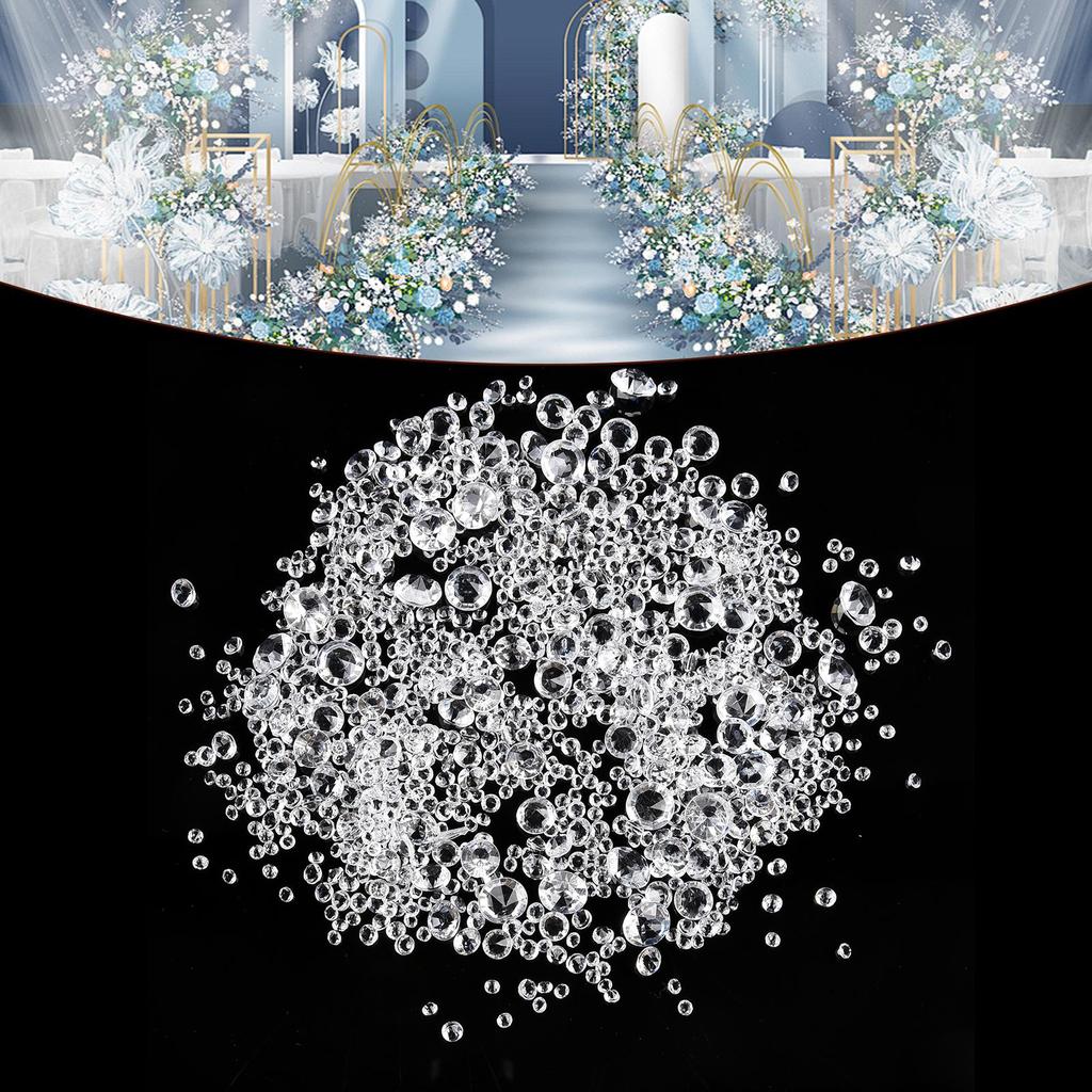 Convenient Acrylic Diamond 1000 Pcs/set Home Decoration Transparent Wedding 1000 pcs/set Accessories Decoration