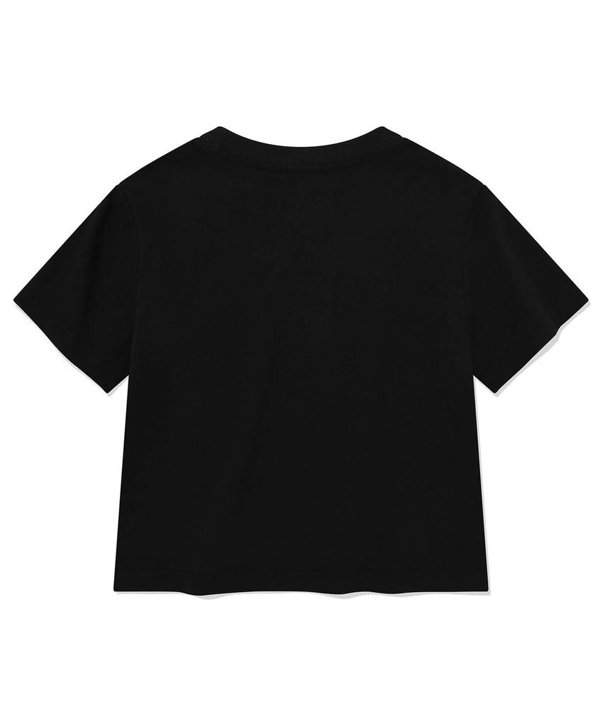 RETRIEVER CLUB Puppy N Rabbit Crop Tee [Black]