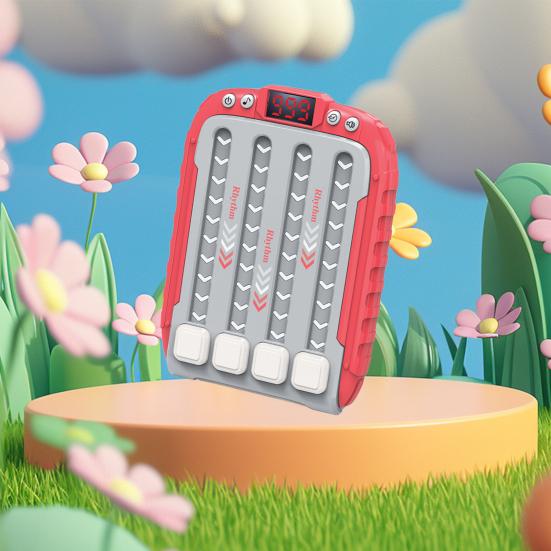 Игровая консоль Quick Push Rhythm для тренировки скорости реакции для детей и взрослых, портативная обучающая игровая машина со светящимся треком, игрушка