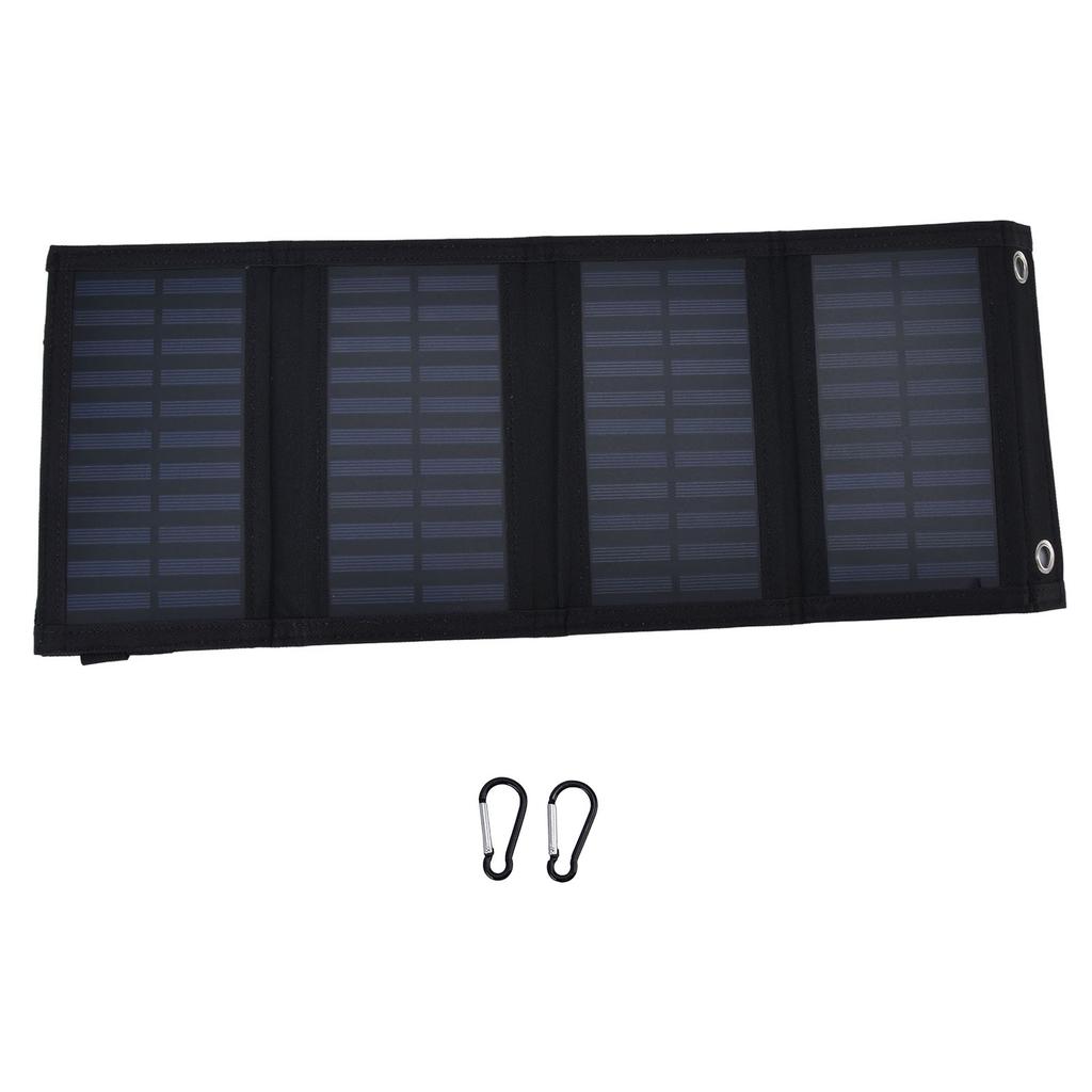 20W Solar Charger 2A 5V High Conversion Rate Solar 4 Folding Bag with USB Output Waterproof Solar