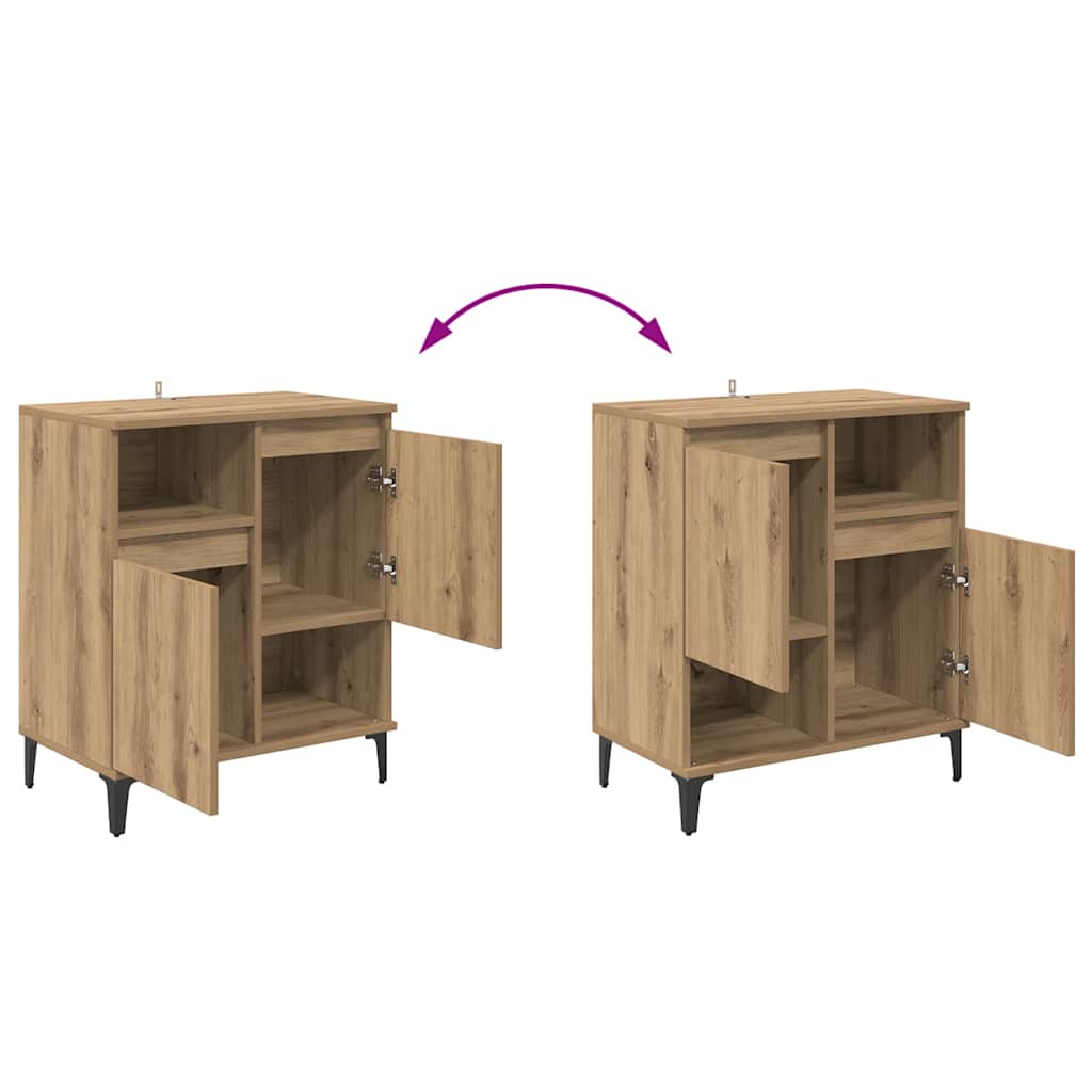 Sideboards 3 pcs Artisan Oak 60 x 35 x 70 cm Particleboard