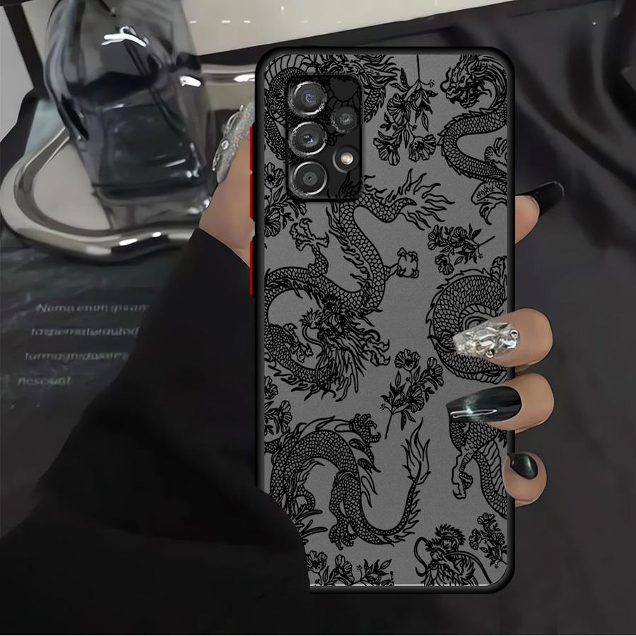 Чехол для Samsung Galaxy A17 A52 A14 A23 A73 A33 A34 A36 A53 A16 A15 A54 A52S A72 A35 A56 A55 Чехол для телефона Китайский дракон