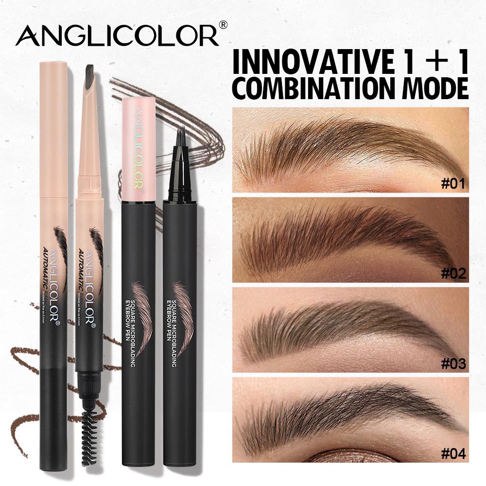 4D Micro-blade Liquid Eyebrow Pencil Root and Root Waterproof Natural Eyebrow Pencil Long-lasting Makeup Water Eye Eyebrow Pencil Cosmetics