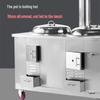 Dual Pot Wood-Burning Stove - Portable, Smokeless, Energy-Efficient, Stainless Steel for Rural Homes