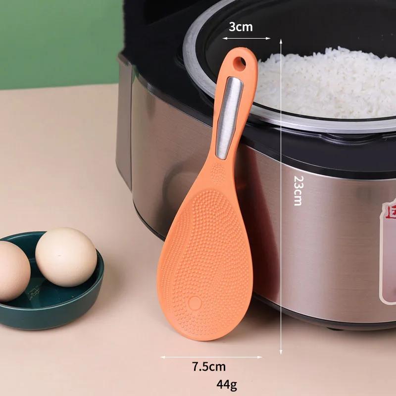 Ложка для риса из полипропилена с антипригарным покрытием из высокотемпературной нержавеющей стали Ложка для риса Бытовые кухонные принадлежности