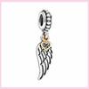 925 Silver Sister Heart Wedding Charm For Original Bracelet Cat Nurse Angel Jewelry Beads Spacer Stopper
