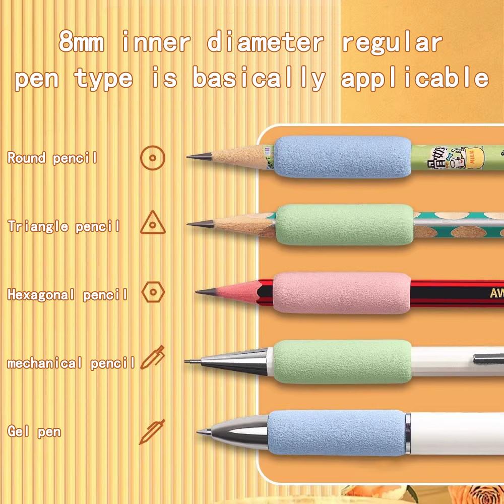 5 pcs Small Sponge Pencil Protective Cover Student Sweat Absorber Pen Holder