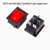 Ship-shaped KCD4 Rocker Switch with Light, 4/6 Pins, 2/3 Gears, 16A 250V Industrial Power Control
