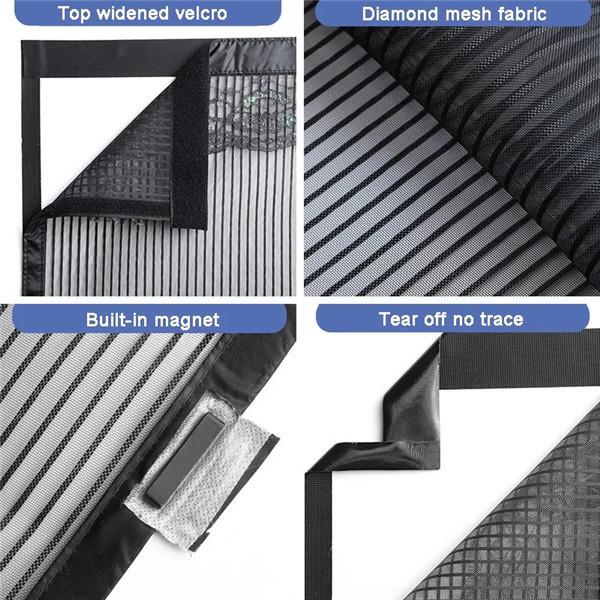 2024 противомоскитная дверная занавеска, магнитная мягкая пряжа, экран, оконная дверь, спальня, самовсасывающая дверная сетка, экран на липучке, дверная сетка, экран