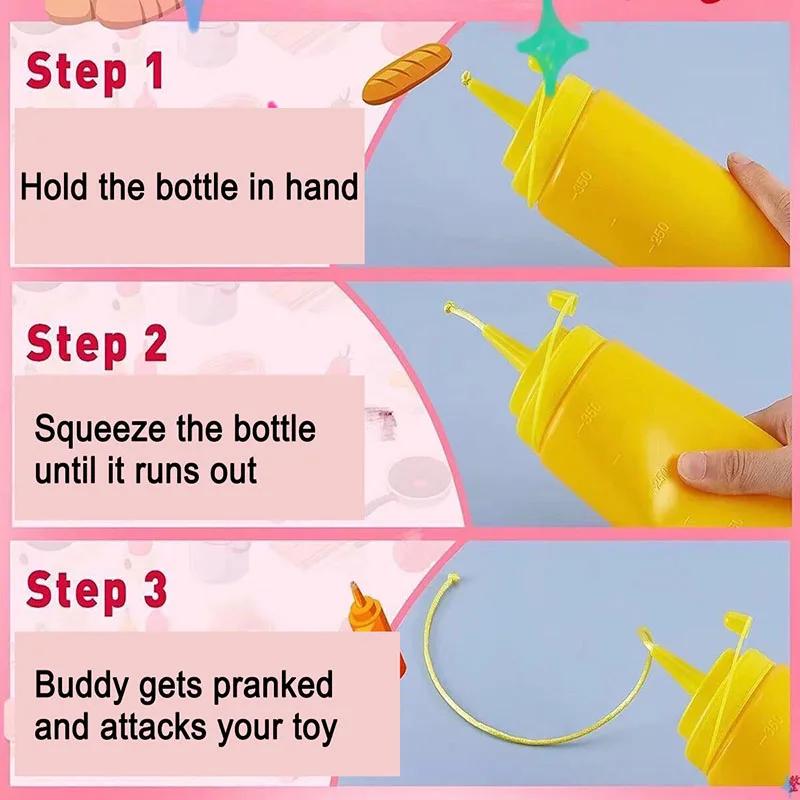 Забавный розыгрыш Бутылки кетчупа Розыгрыши Томатный соус Розыгрыш Взрослые Дети Крутые игрушки Пугающие предметы Поддельный кетчуп Подарок-сюрприз