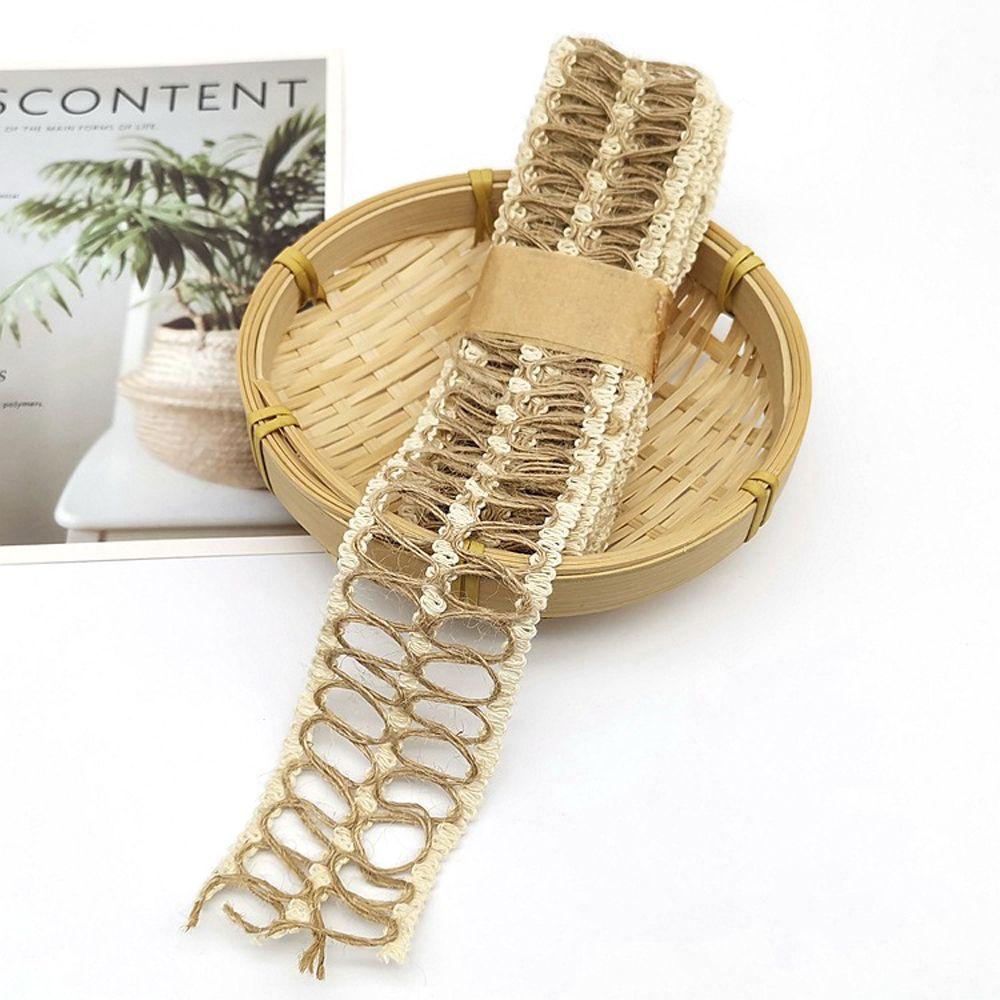 Широкий DIY Скрапбукинг Упаковка подарков Декор подарочной коробки Домашнее украшение Поделки Пеньковая веревка Мешковина Рулон Джутовая лента Свадебные и праздничные принадлежности