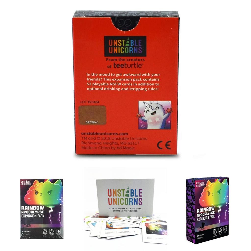 Fun And Strategic Unstable Unicorns Card Board Game Expansion For Family Parties