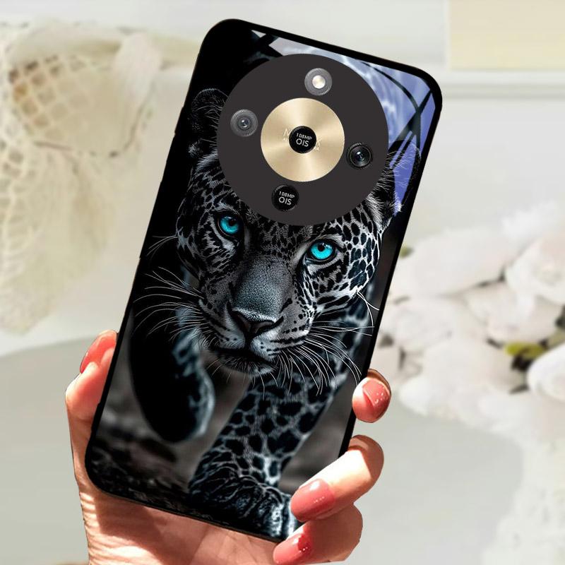 Чехол для Honor X9d 5G Модный Рисунок Закаленное Стекло Ударопрочный Чехол для Телефона Для Honor X9 D HonorX9D Задняя Крышка Fundas Бампер