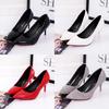 High Heel Shoes For Women With Slim Rubber Sole And Breathable Pu Insole For Casual Summer Wear