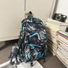 Рюкзак мужской новый большой вместимости трендовый граффити спортивный для отдыха дорожный рюкзак женский для средней школы старшей школы школьный