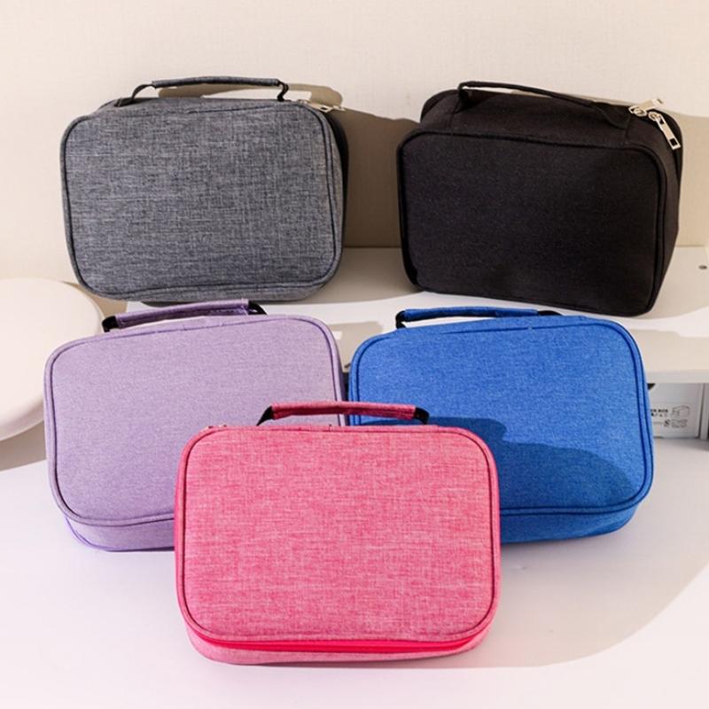 Waterproof Pencil Case Large Capacity Art Supply Organizer 72 Slot Pencil Holder Sketching Tool Bag Student Stationery Storage Durable Zippered Pouch