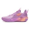 Li Ning Детские баскетбольные кроссовки Wind Shadow 2.0 Простые Модные Универсальные Классические Баскетбольные кроссовки Детские баскетбольные кроссовки Жасминово-пурпурные YKBV032-13
