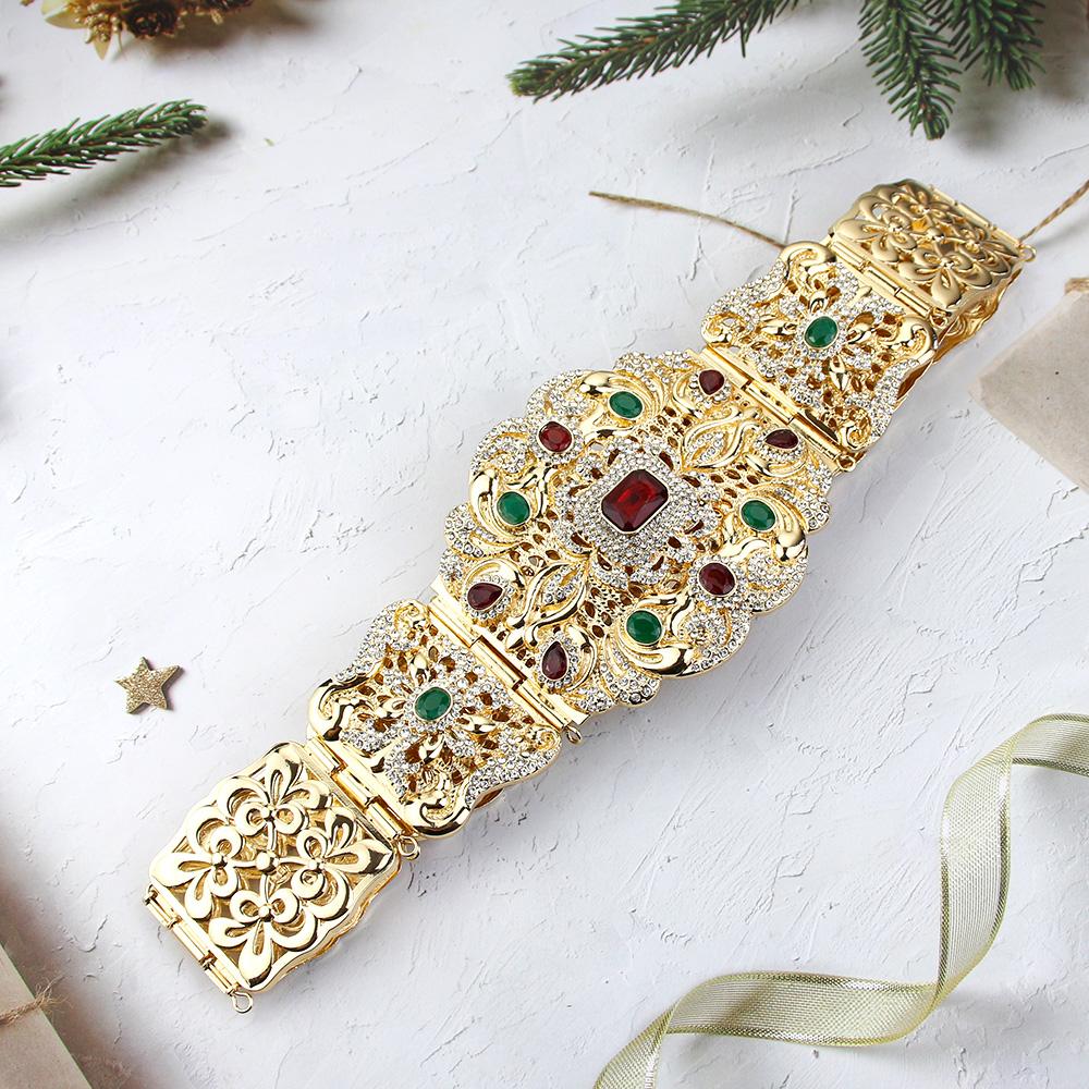 Женское платье большого размера золотого цвета, пояс для невесты, свадебные украшения