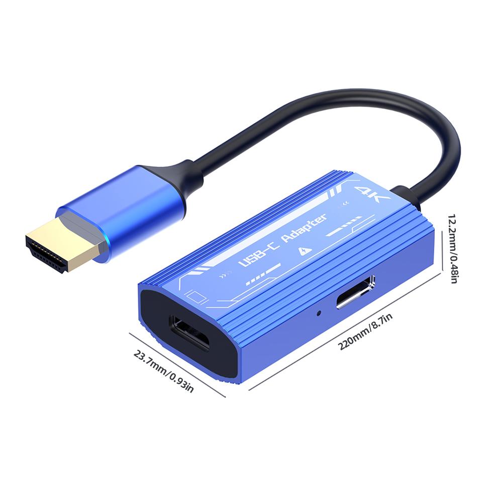 Совместимость с HDMI 4K/60 Гц и кабелем Type-C, постоянный ток 5 В для очков дополненной реальности XREAL/Rokid Air для Samsung S22/S23 для Switch/Steam Deck/ROG Ally