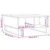 VidaXL Table basse blanc 60x60x30 cm bois d'ingénierie 827044