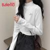 Женский флисовый базовый топ Baleno с полувысоким воротником, облегающего кроя