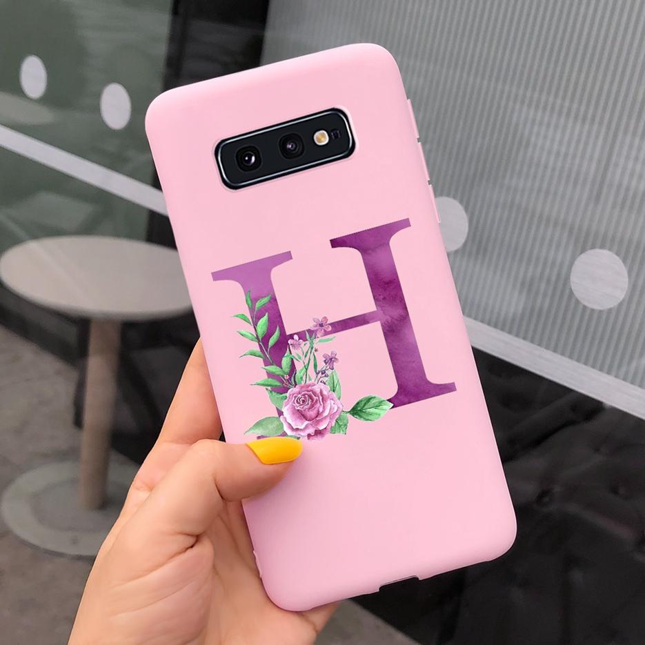 Милый Чехол С Буквами Для Samsung Galaxy S10 Plus Чехол S10 S10e Мягкий Силиконовый Задний Чехол Для Телефона Для Samsung S10 S10e S10+ Чехол Coque