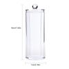 Acrylic Makeup Cotton Pad Holder Dispenser Round Cosmetic Storage Jars with Lids Cotton Swab Cotton Round Pads Holder