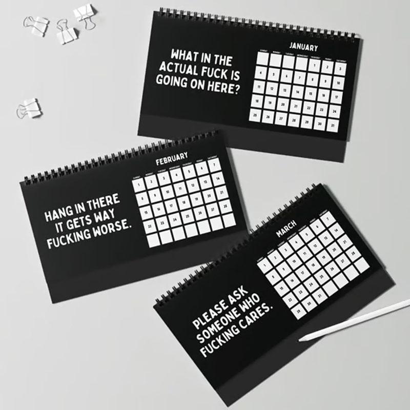 2026 Things I Want To Say At Work Desk Calendar, Funny Office Desktop Flip Calendar With Sarcastic Humorous Quotes