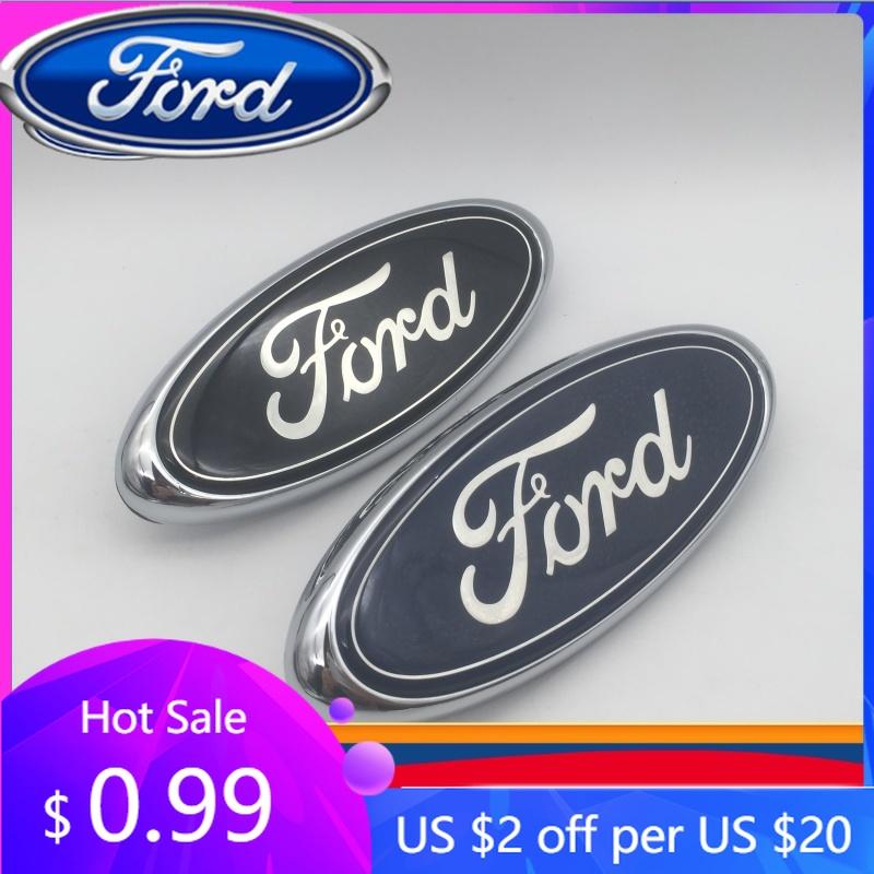 New 2026 Car Sticker Ford New 2025 Hot 1pcs 3D for ford blue black 146mmx58mm Car Front Head Hood Bonnet Emblem Rear Tail Bumper