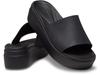 Crocs Brooklyn Slide Низкая танкетка 25 см Сандалии, Черные,