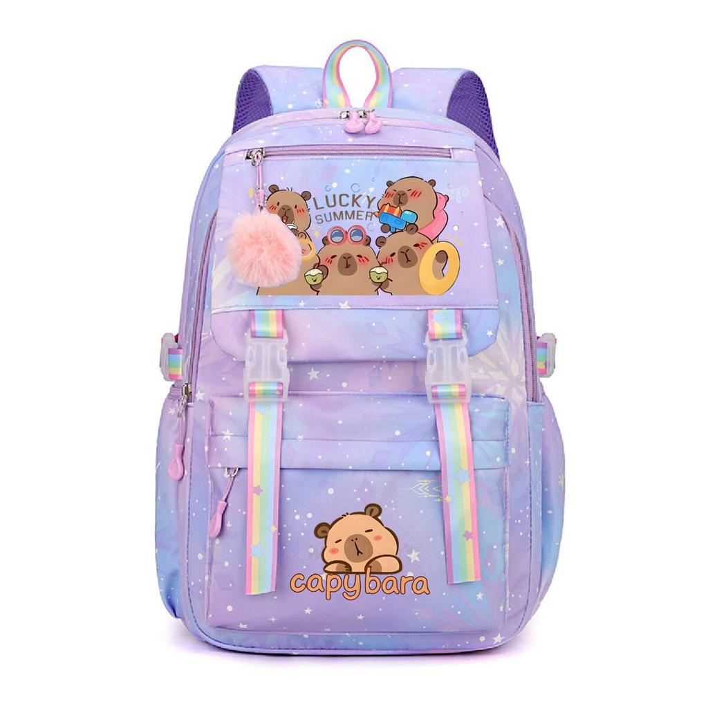 Cute Printed Children'S Lightweight Backpack, Primary And Secondary School School Bag