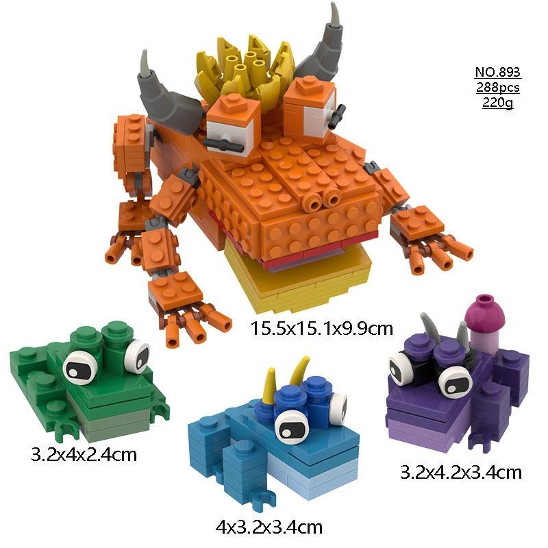 Новые конструкторы 99Nights Horror Building Blocks: забавные лесные олени, белые совы, модели и фигурки. Игрушки для детей, подарки на день рождения.