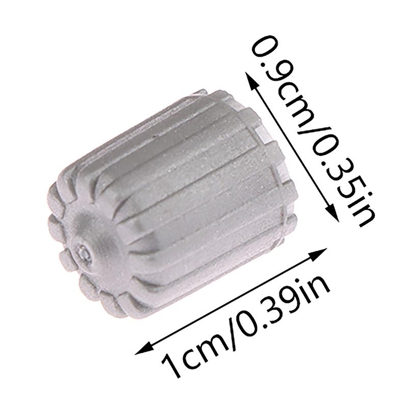 10Pcs Car Tire Valve Stem Caps Nylon Tyre Air Port Dust Covers W/ Gasket Gray Car Accessories For Auto Bike Air Valve Caps