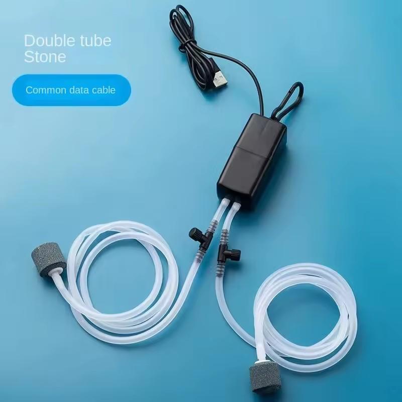 USB Аквариумный Аэратор Ультра Тихий Мини Портативный Кислородный Аэратор Для Домашнего Аквариума Автомобильный Рыбалка Маленький Кислородный Насос Стабильный Поток Воздуха