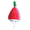 Мягкая плюшевая шапка для питомца в форме арбуза, милая шапка, регулируемая эластичная лента, головной убор для кошек и собак