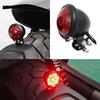Waterproof Motorcycle Tail Light Round Brake Tail Light Replacement  Motorcycles Use