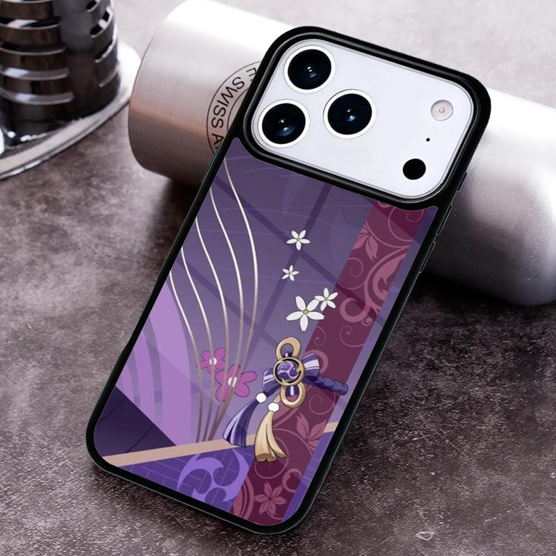 Чехол для телефона Raiden Shogun Baal Genshin Impact для iPhone 17 16 15 Pro Max Air 14 13 12 11 Plus Ударопрочный Capa Cover