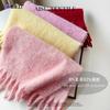 Autumn and Winter Thickened Scarf Couple Mohair Scarf Women's Versatile High-end Thickened Warm Scarf Solid Color Shawl