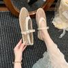 Женские сандалии Новые туфли Мэри Джейн на плоской мягкой подошве для женщин Сетчатые дышащие универсальные сандалии Женские сандалии