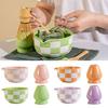 Smooth Matcha Bowl Ceramic Green Tea Maker Cup Tea Salad Soup Bowl for Tea Set Accessories
