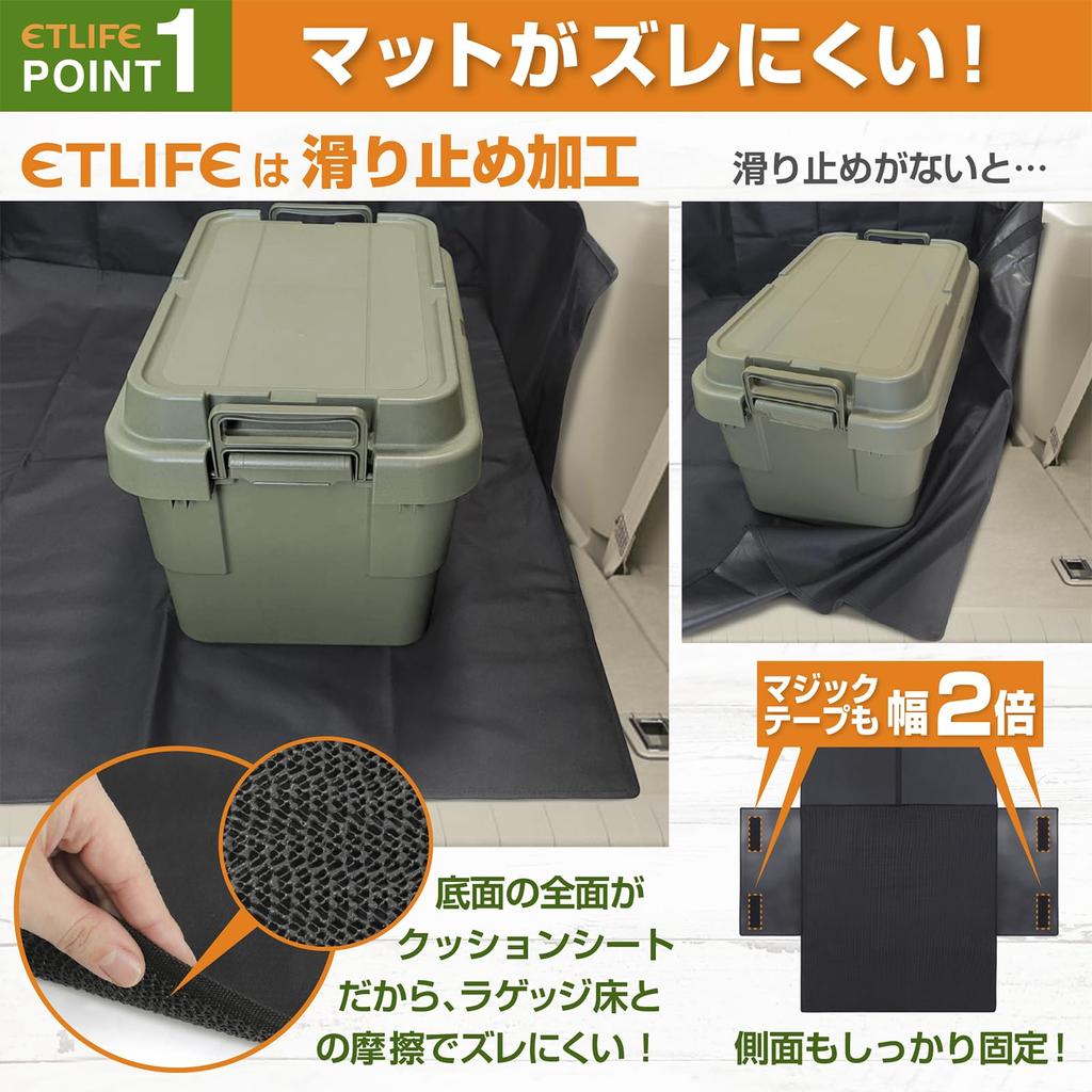 Универсальный коврик для багажа ETLIFE, чтобы он находился под присмотром кемпингового багажного листа, коврика для багажника, коврика для багажника, автомобильного коврика, коврика для перевозки собак и домашних животных, коврика для вождения автомобиля