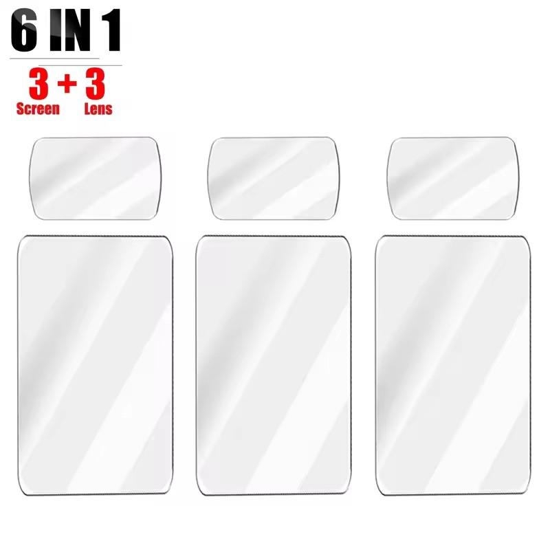 Пленка из закаленного стекла для DJI OSMO Pocket 3 Защитная пленка для экрана Защитная пленка для объектива от царапин Защитная крышка для аксессуаров DJI Pocket 3